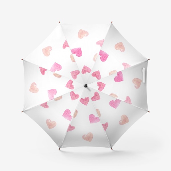 Зонт «День Влюбленных. Паттерн. Сердце»