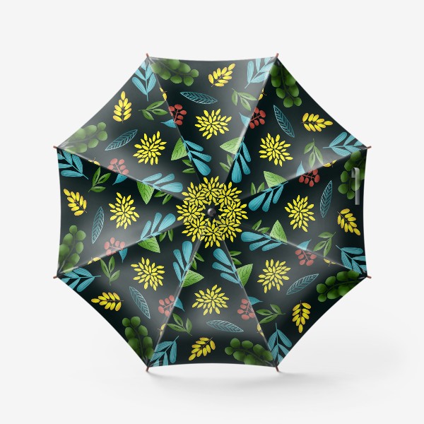 Зонт «Паттерн Сочные растения»