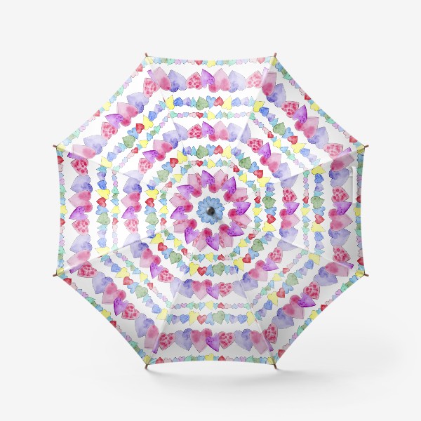 Зонт «Гирлянда из сердечек»
