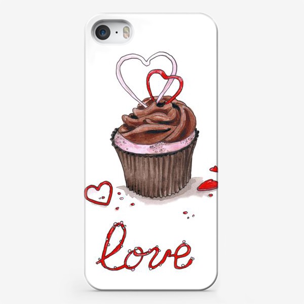 Чехол iPhone «Капкейк с любовью»