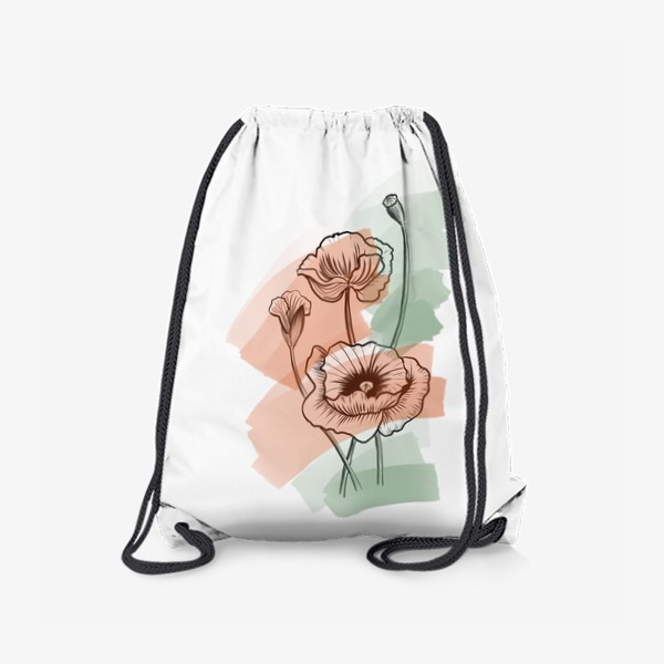 Рюкзак «Маки на акварельном фоне»