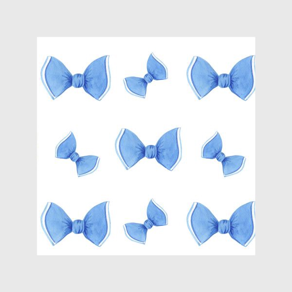 Шторы «Синие бантики»