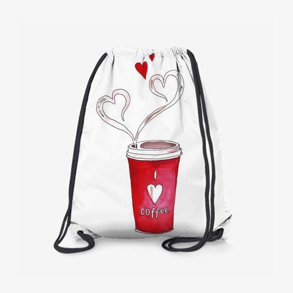 Рюкзак «Я люблю тебя и кофе»
