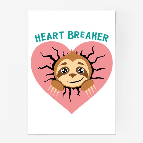Постер «Heart Breaker. Ленивец сердцеед»
