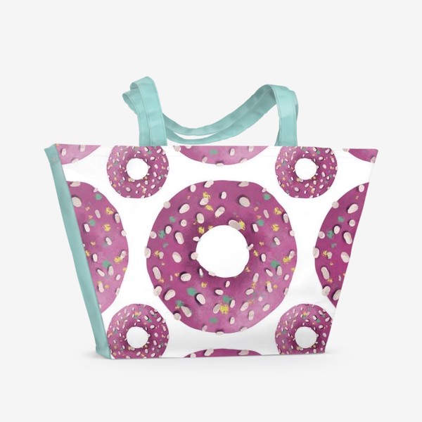 Пляжная сумка &laquo;Пончики (donuts) &raquo;