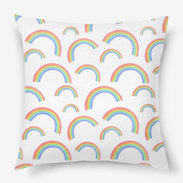 Подушка «Разноцветная радуга»
