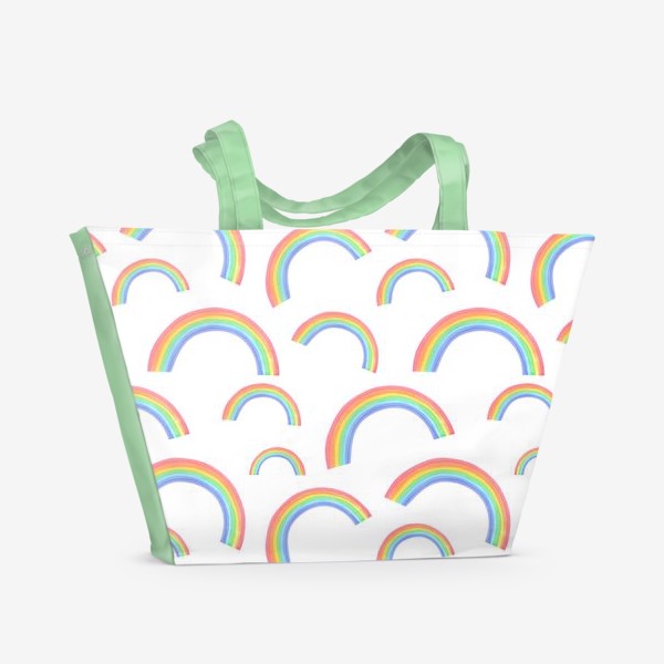Пляжная сумка «Разноцветная радуга»