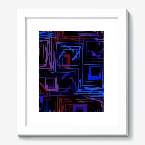 Картина «неоновые квадраты»