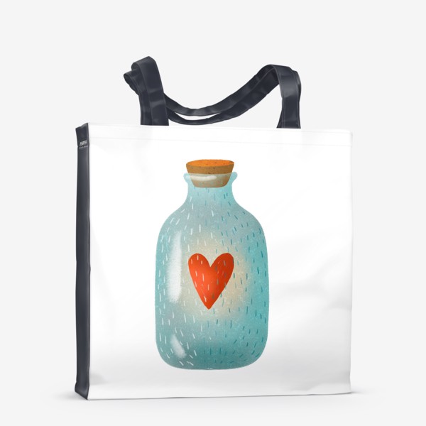 Сумка-шоппер «Сердце в голубом сосуде»