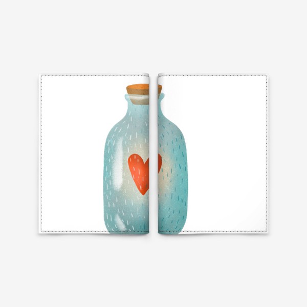Обложка для паспорта «Сердце в голубом сосуде»