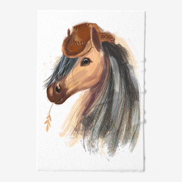 Полотенце «Лошадь в ковбойской шляпе»
