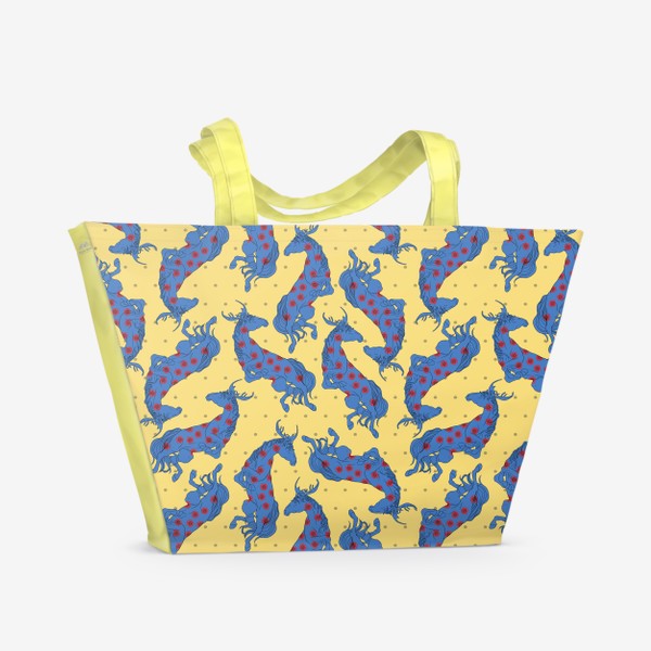 Пляжная сумка «Blue horse»