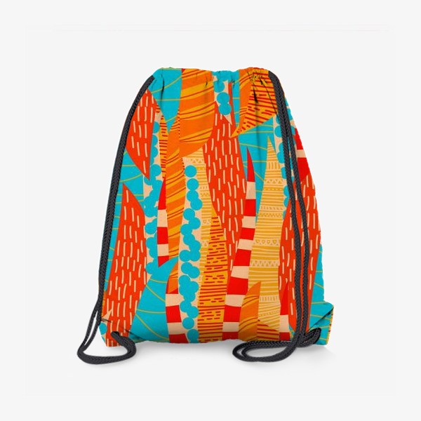 Рюкзак «абстрактные оранжевые полосы»