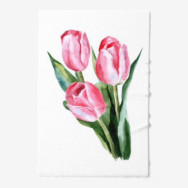 Полотенце «Розовые тюльпаны»