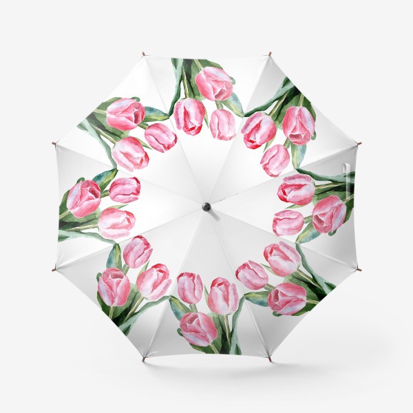 Зонт «Розовые тюльпаны»