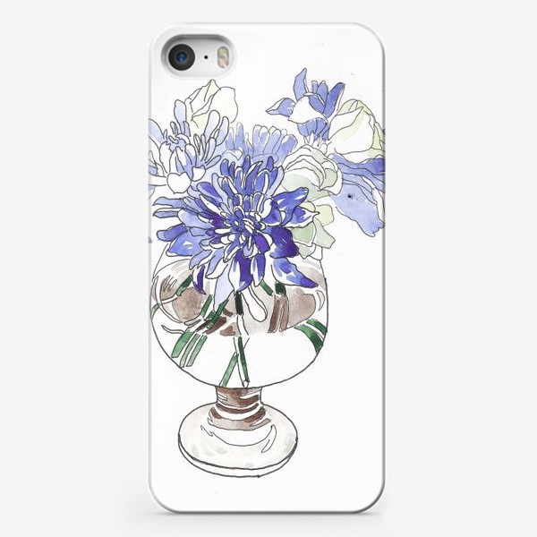 Чехол iPhone «цветы в бокале»