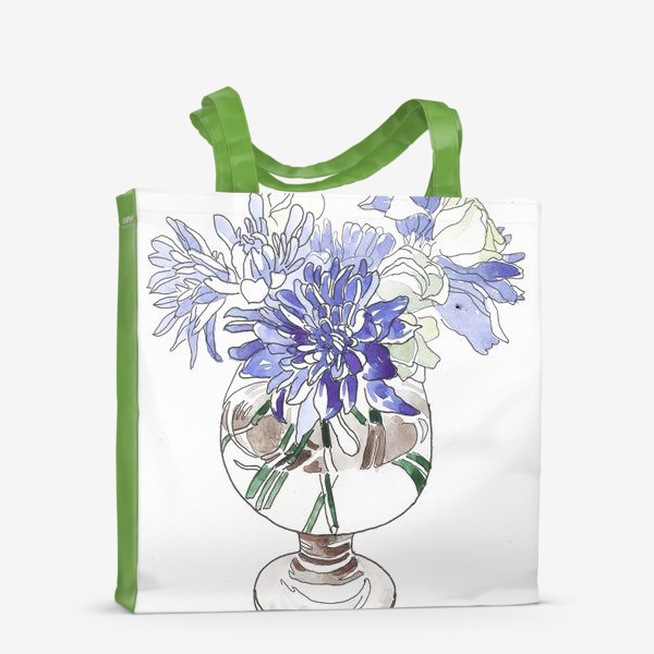 Сумка-шоппер «цветы в бокале»