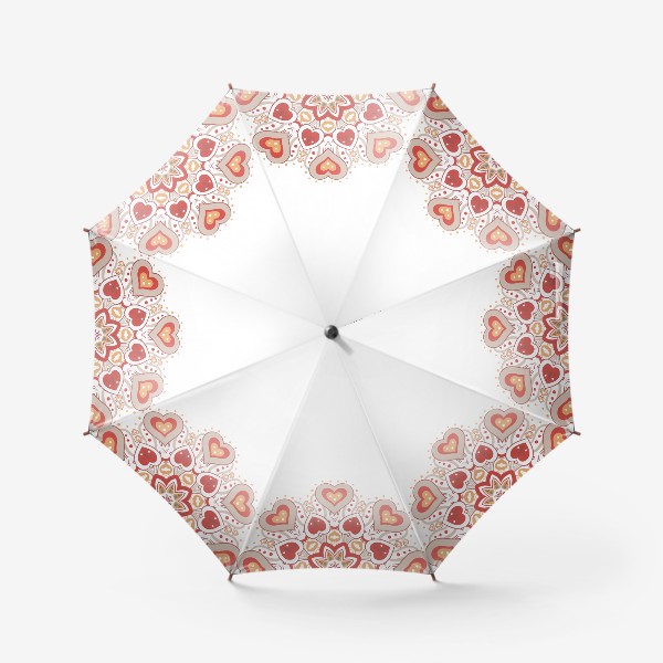 Зонт «Мандала сердце»