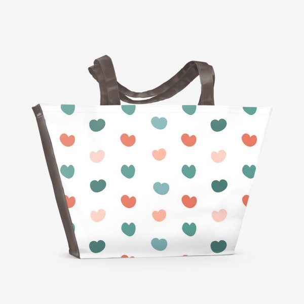 Пляжная сумка «Tiny hearts. Милые крошечные сердечки»