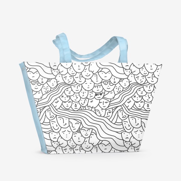 Пляжная сумка «Мимика-хаос»