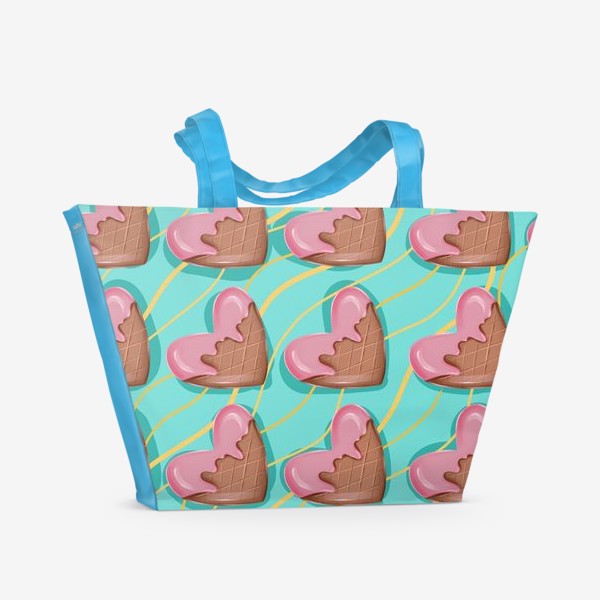 Пляжная сумка «Сладкие сердечки »
