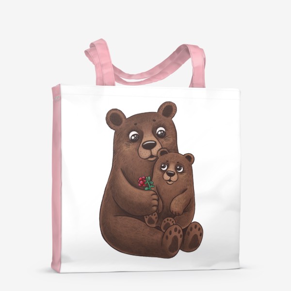 Сумка-шоппер «Медведица и медвежонок»