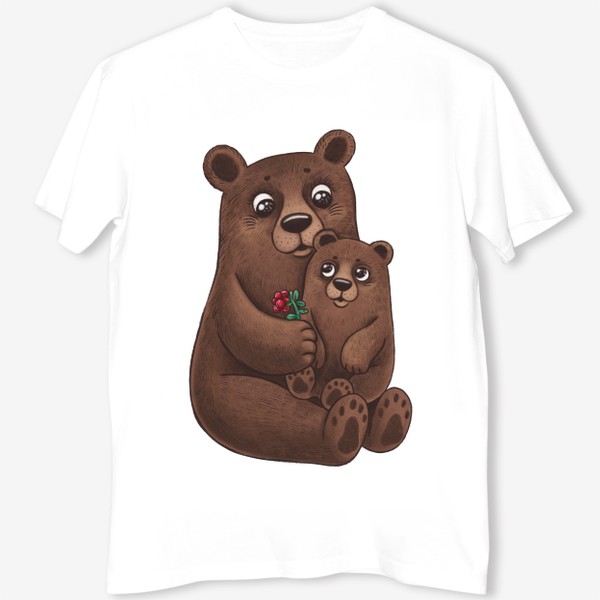 Футболка «Медведица и медвежонок»