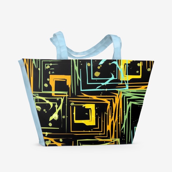 Пляжная сумка «жёлтые квадраты»