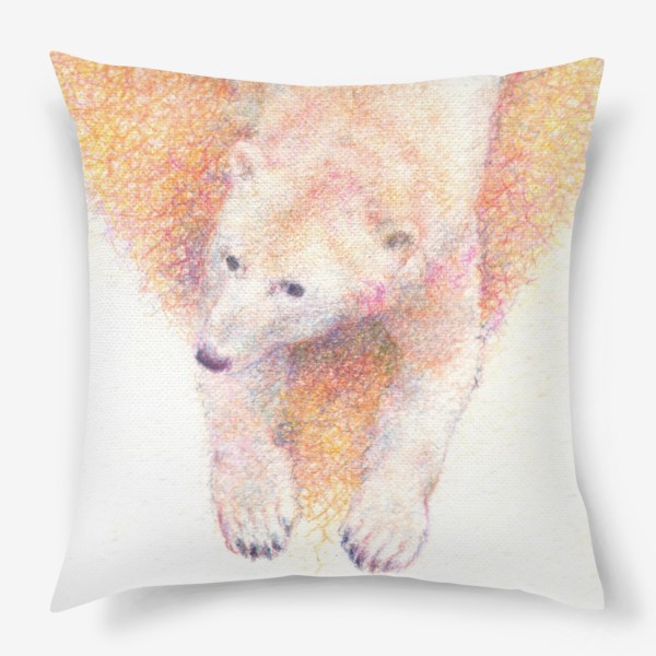 Подушка «Белые медведи, мишки, семья, любовь»