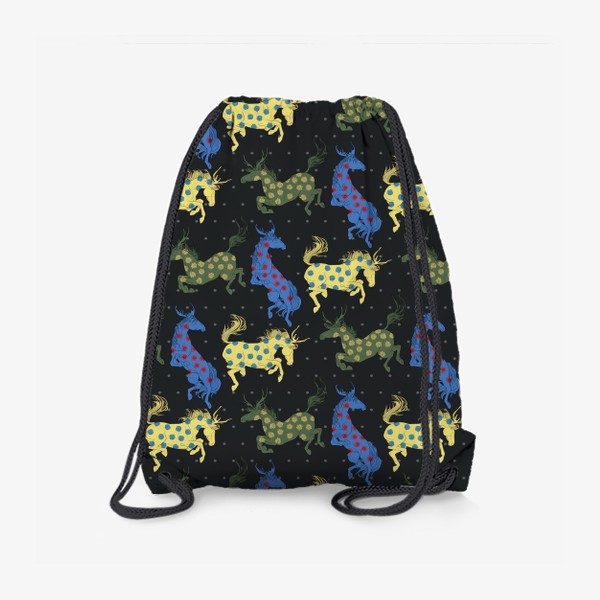 Рюкзак «Colorful horned horses»