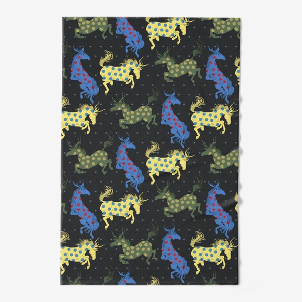 Полотенце «Colorful horned horses»