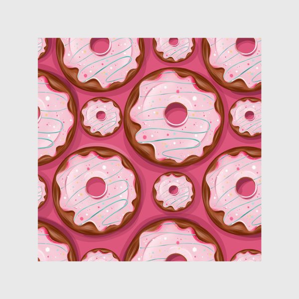 Шторы «Розовые пончики»
