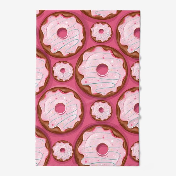 Полотенце «Розовые пончики»