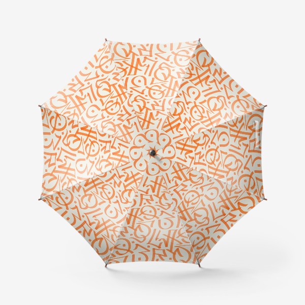 Зонт «Оранжевое граффити»