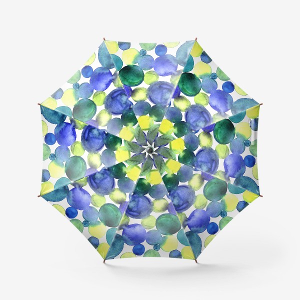 Зонт «Цветные акварельные круги»