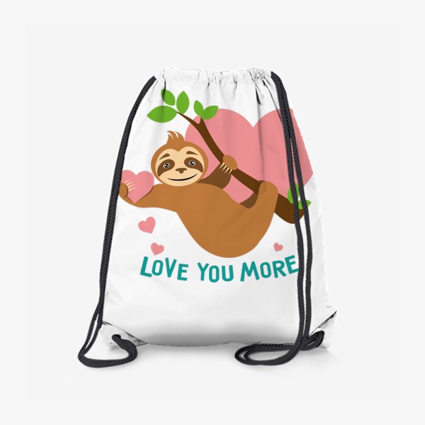 Рюкзак «love you more. ленивец»