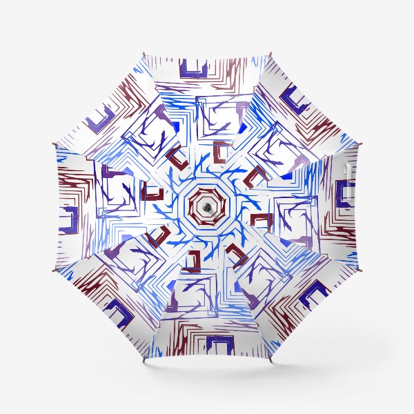 Зонт «голубые квадраты»