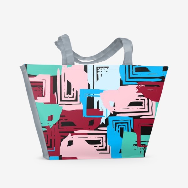 Пляжная сумка «цветные квадраты»