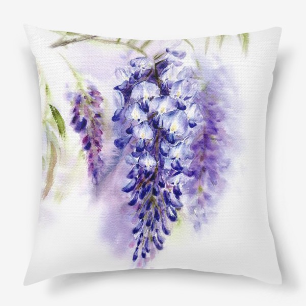 Подушка «Глициния Фиолетовые цветы»