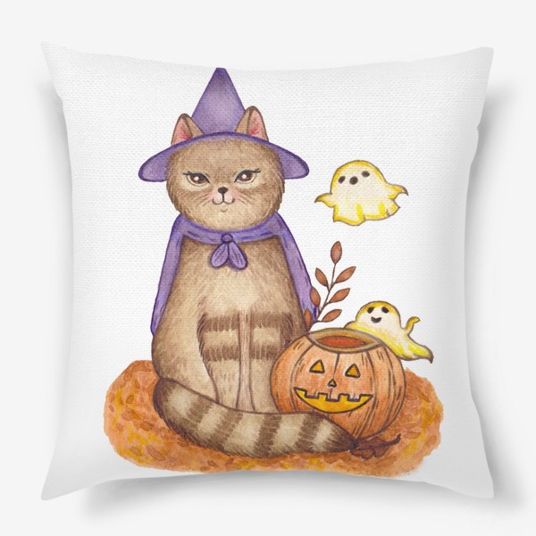 Подушка «Кот к Хэллоуину»
