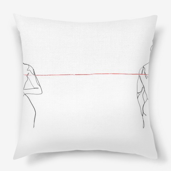 Подушка «Красная линия»