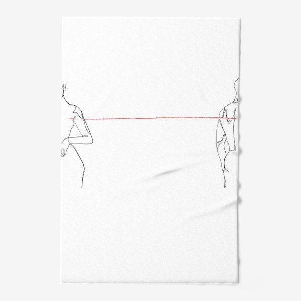 Полотенце &laquo;Красная линия&raquo;