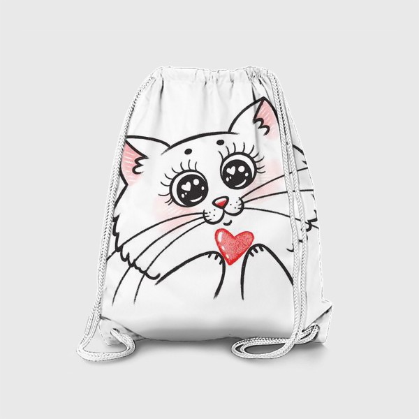 Рюкзак «Кошка с сердечком»