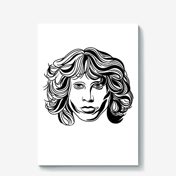 Холст «Jim Morrison. Portrait »