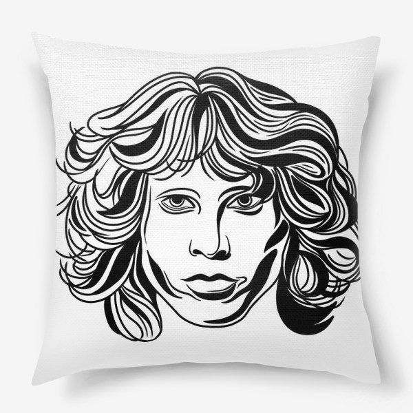 Подушка «Jim Morrison. Portrait »