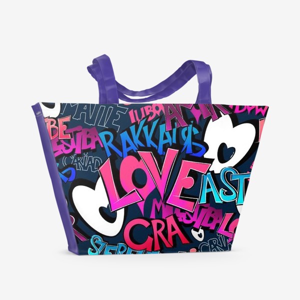 Пляжная сумка «GRAFFITI LOVE»