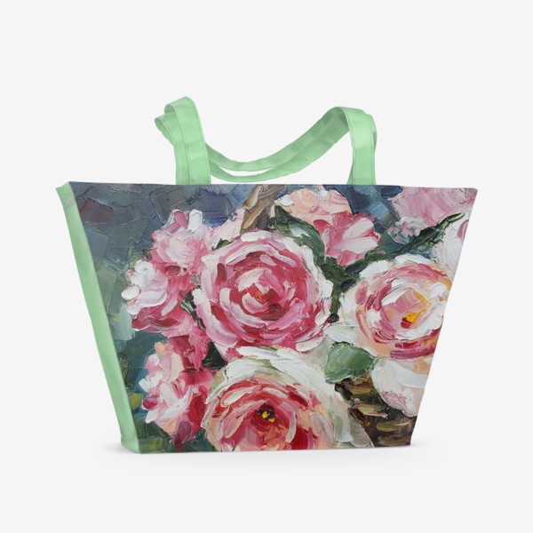 Пляжная сумка &laquo;розовые розы&raquo;