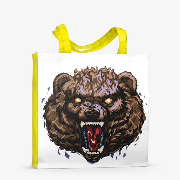 Сумка-шоппер «медведь брутальный»