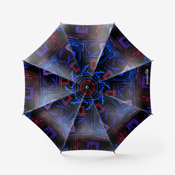 Зонт «неоновые квадраты»