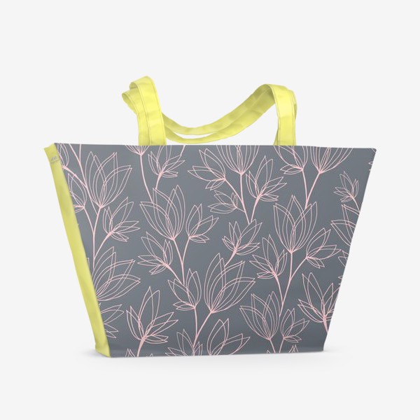 Пляжная сумка «абстрактные цветы»